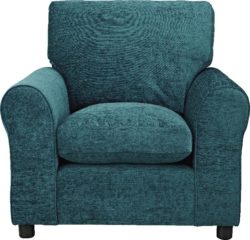 HOME - Tabitha - Fabric Chair - Teal